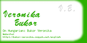 veronika bukor business card